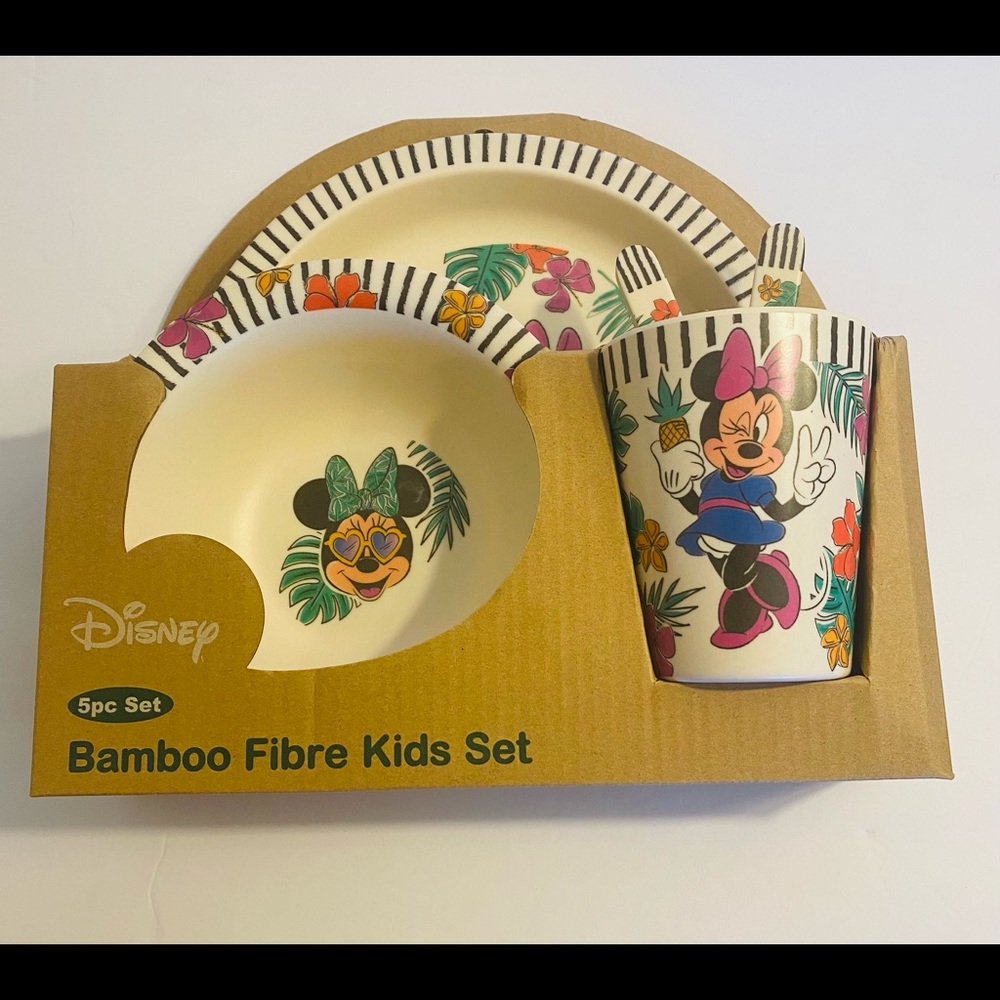 Minnie mouse bamboo set
